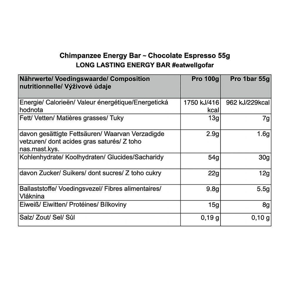 Chimpanzee Chocolate Espresso Energy Bar  02